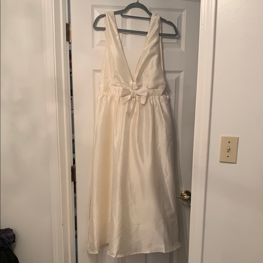 White Maxi Backless Embellished Dress